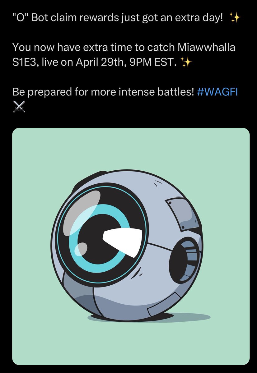 MiawwHello's tweet photo. 24 hour extension to claim your “O” bots for all my @KhugaNFT out there - heard they are going to be EXTREMELY valuable very 🔜

We also got a preview of last part of our battle text coming up - time to fight us a bullster! 🗿

Grab your squad and get ready! 

#WAGFI ⚔️ https://t.co/GmFZuuVmqB