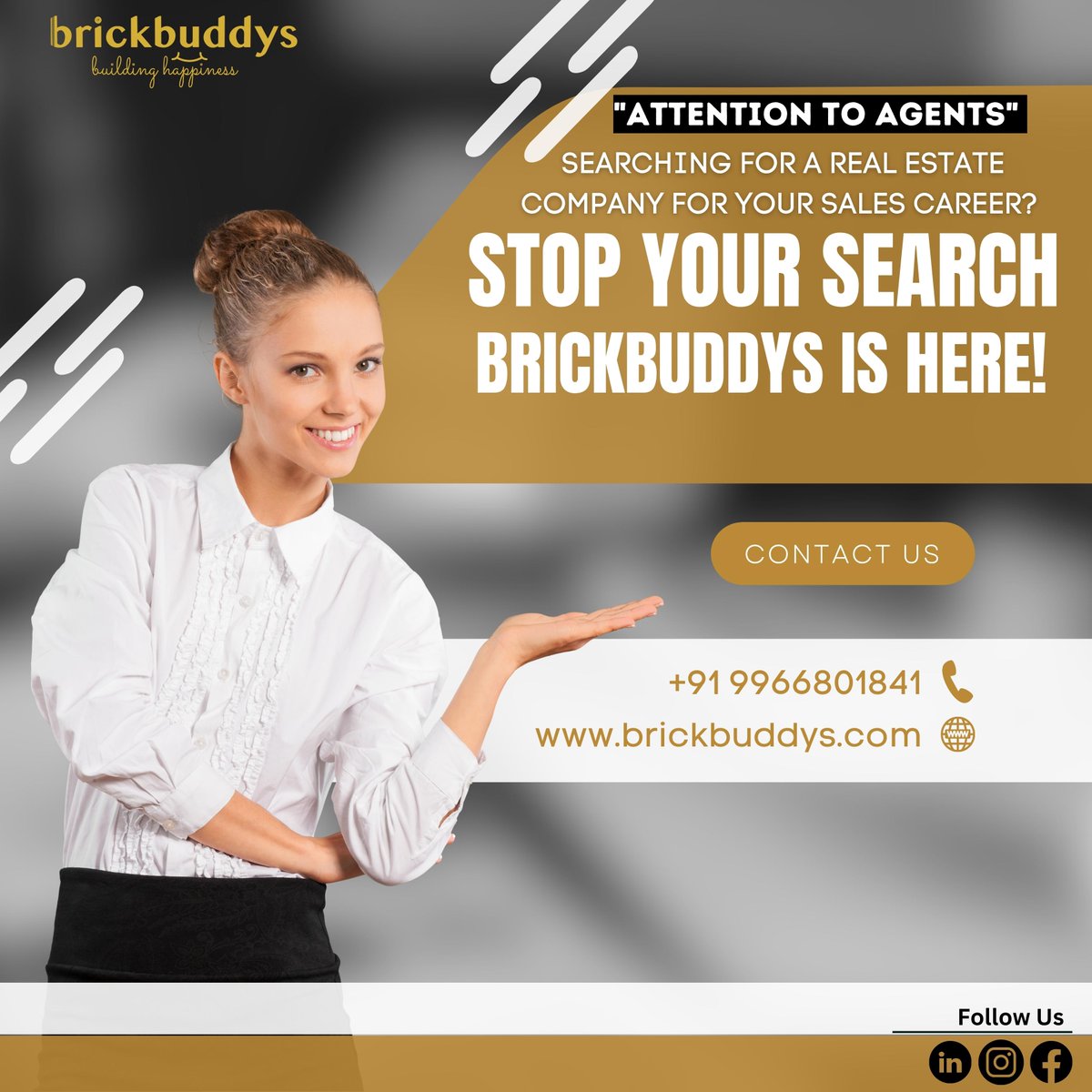 brickbuddys's tweet photo. Attention to Agents!

If you want to join us as an Agent, then visit: https://t.co/gyzTYEpvkb

#Brickbuddys #realestateexpert #realestateexperts #realestateadvice #property #investment #realtors #realestateinvestor #realestateexpert #residentialrealestate https://t.co/HsfUSpfDjG