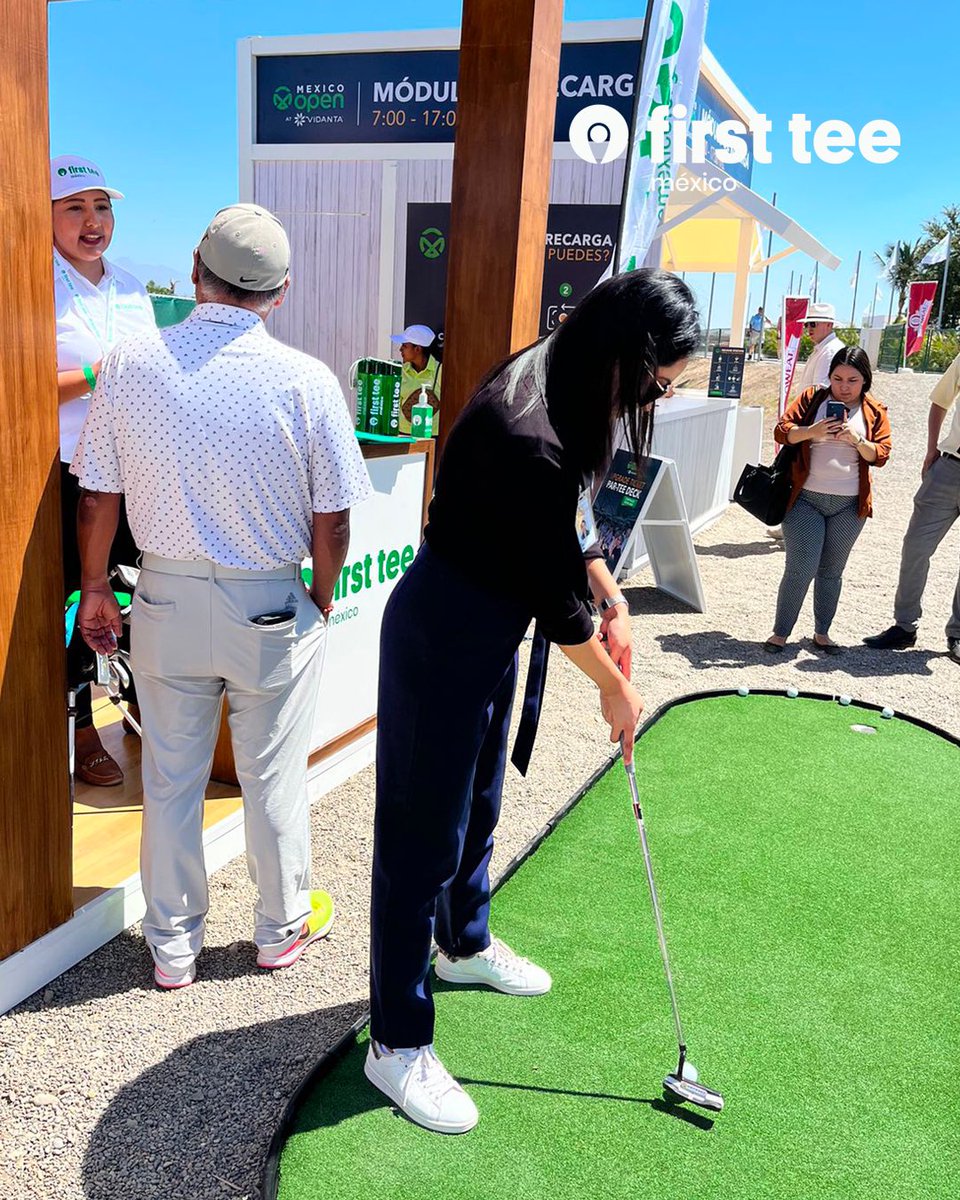 firstteemexico's tweet photo. ¡Revive el primer día del #FirstteeDay de @firstteemexico programa encabezado por nuestro CEO @SalinasBenjamin y nuestro Director @arqpiza! @MexicoOpenGolf @PGATOUR @gruposalinas #firstteeméxico #firsttee #golfmexico #buildinggamechangers https://t.co/4SyFYF0CAs