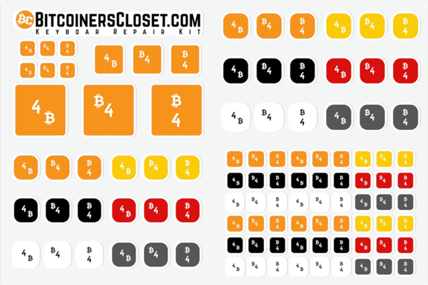 BitcoinerCloset's tweet photo. Fix the keyboard then fix the money! Introducing the #Bitcoin  Keyboard Repair Kit! Get your keyboard ready for the bright orange future.
I thought it would be cool to replace my 4/$ key with 4/₿ key. Let me know what you think!
#BTC 
Get your here! https://t.co/Ywk45YqyDc https://t.co/0ccrYsZqnT