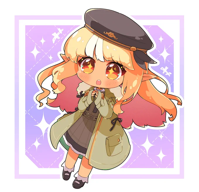 モッズコートもふわふわ前髪もかわっ!!!! #しらぬえ