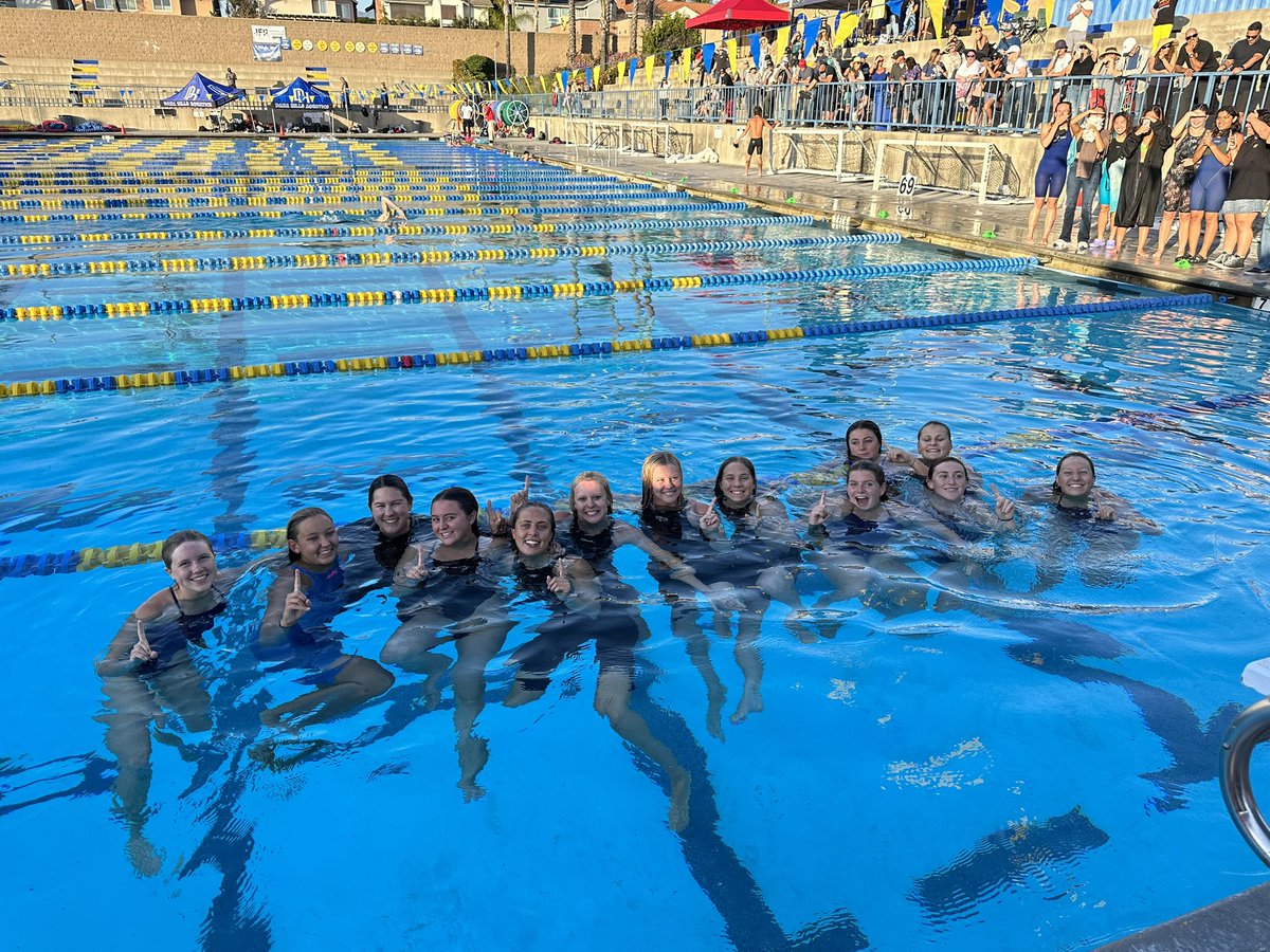 dhhs_athletics's tweet photo. Congrats to Coach Carrie Pierce Ross (alumni class of 2012) &amp; our Dana Hills Girls Swim Team for winning the 1st League title in Girls Swimming in Dana Hills school history (50 years)!! Beyond proud of this group of girls! 🐬🥇🏊🏼‍♀️ https://t.co/fmr8AdWvj4