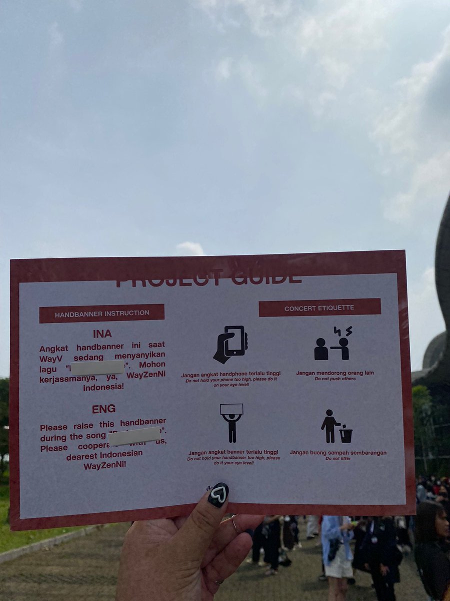 𝐖𝐚𝐲𝐕 𝐢𝐧 𝐉𝐚𝐤𝐚𝐫𝐭𝐚:
𝗧𝗵𝗲 𝗣𝗵𝗮𝗻𝘁𝗼𝗺'𝘀 𝗝𝗼𝘂𝗿𝗻𝗲𝘆

It’s the D-DAY. Don’t forget to collect your handbanner UPON ENTRANCE and raise the banner during the designated song. SEE YOU SOON!

#WayV_Phantom_In_JAKARTA #WayVInJKTn

♠️♥️♣️♦️