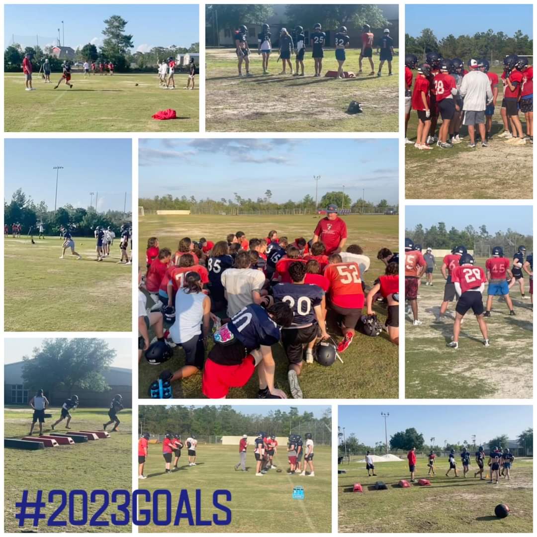 DBS_Football's tweet photo. Spring practice week one is in the books. The team is looking good and counting down the days for some action. https://t.co/Rac4G6WFN5