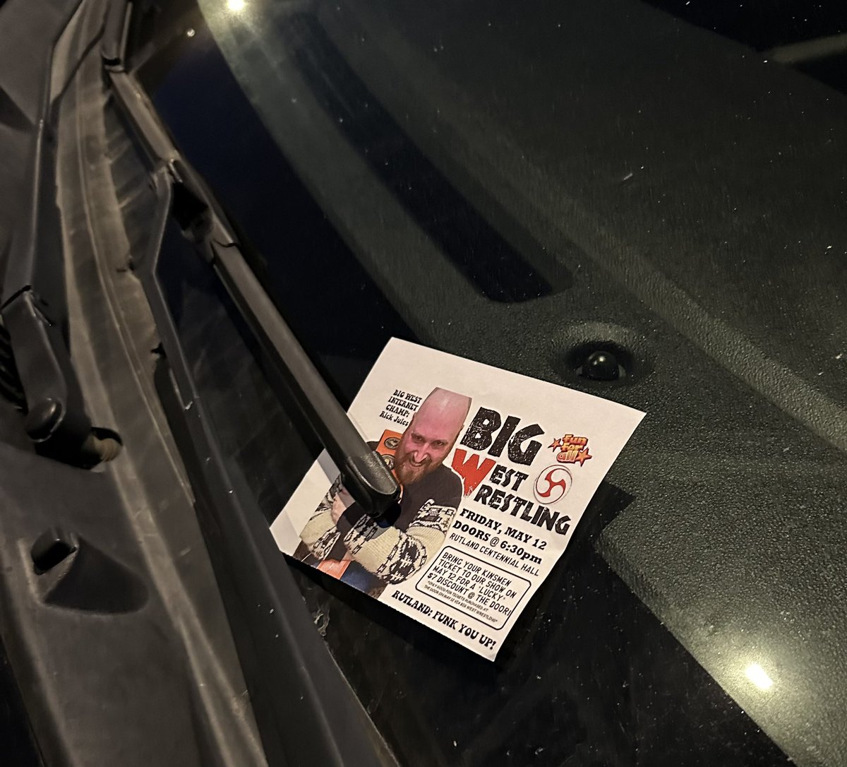 BigWestOkanagan's tweet photo. Kinsmen Wrestling fans! Save those ticket stubs and show up at Rutland Centennial on May 12 for a lucky discount! #FunkYouUp https://t.co/QxJIsgWhh1
