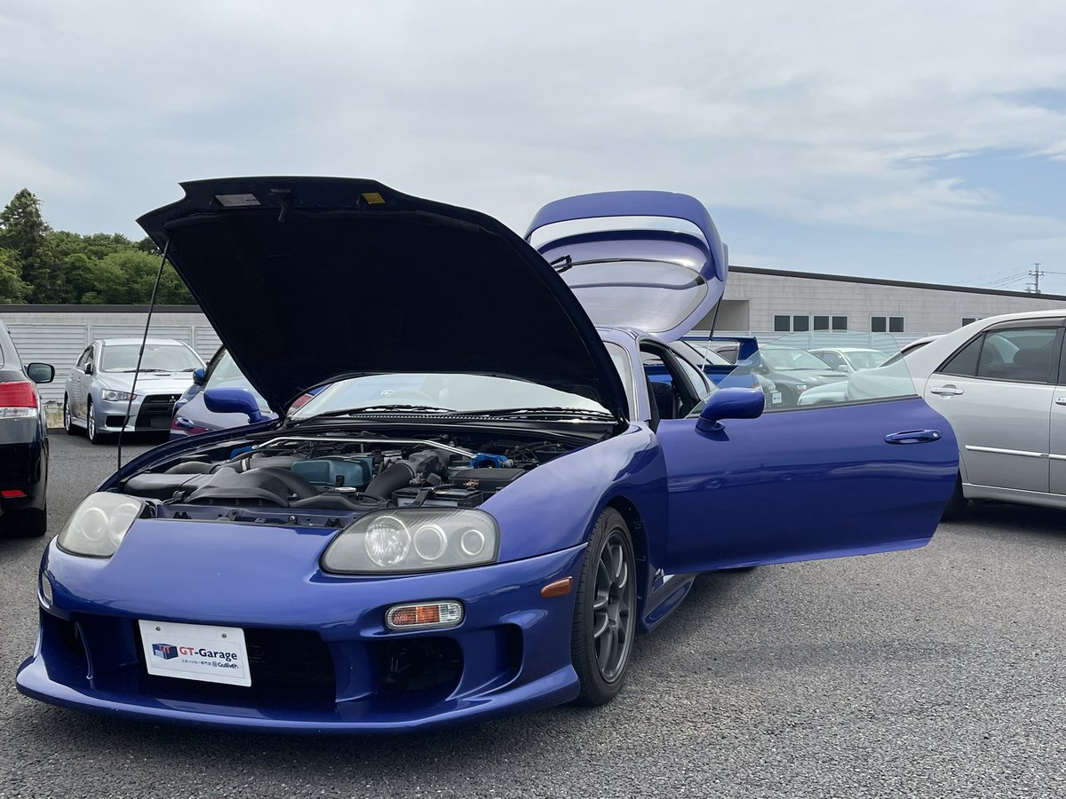 GTGarage1's tweet photo. GW突入！

当店で一番来場の多い季節が到来です。

既に数多くのご予約をいただいております！

まずはこちらのスープラにご来店予約いただきました！！

皆様のご来場お待ちしております。

#ガリバーGTガレージ
#スープラ https://t.co/XeIvfzYri3