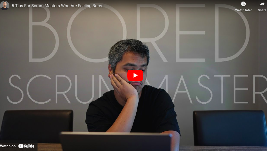 Scrumdotorg's tweet photo. In this vlog, PST Joshua Partogi shares how to overcome boredom as a Scrum Master - https://t.co/WH2e4Y2hUD #ScrumMaster #Scrum #Agile @jpartogi https://t.co/wXvf8QgQC9