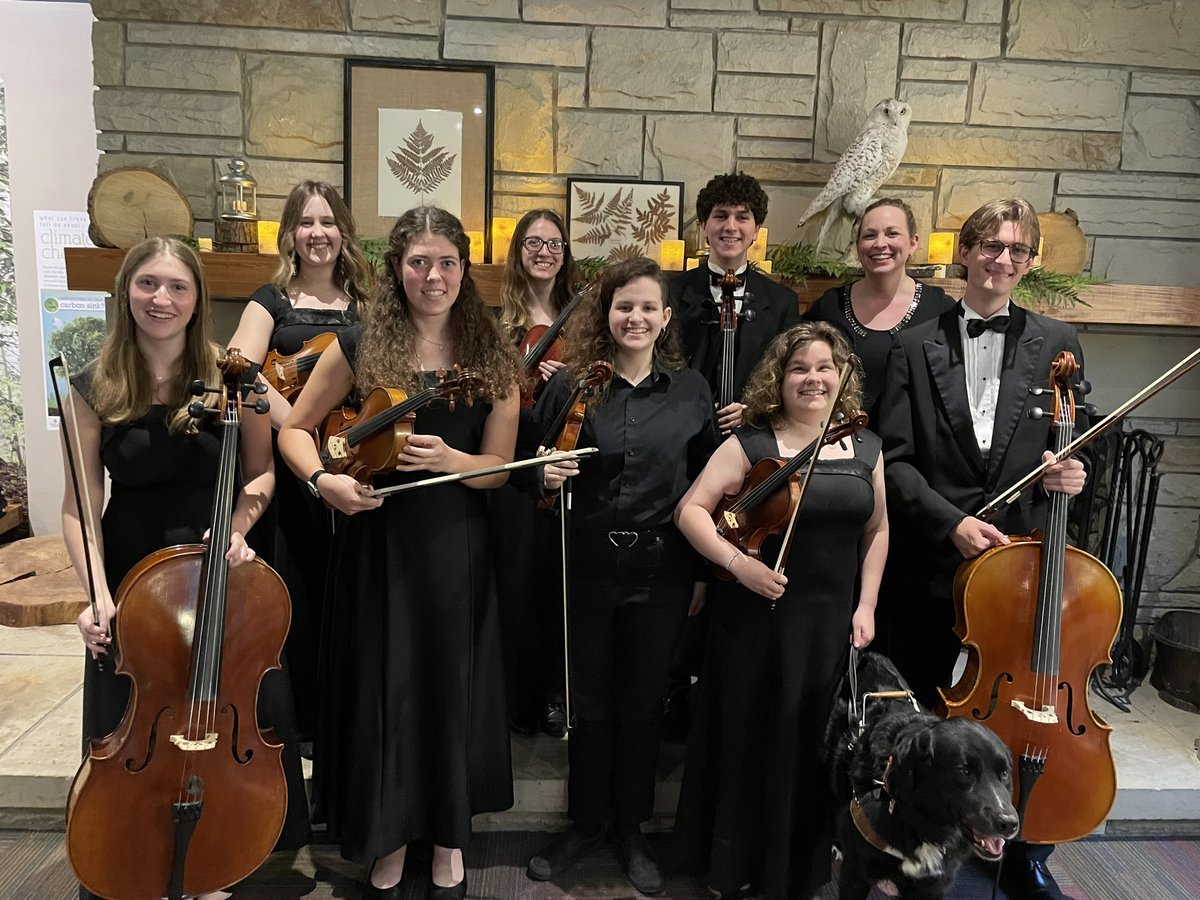 bayorchestra's tweet photo. Bay Orchestra members after providing live music for the Lake Erie Nature and Science Center “A Night For Nature” Benefit. What a lovely event and what terrific students I am blessed to work with!  @BaySchoolsOH @LENSC https://t.co/uumcvXcC3W