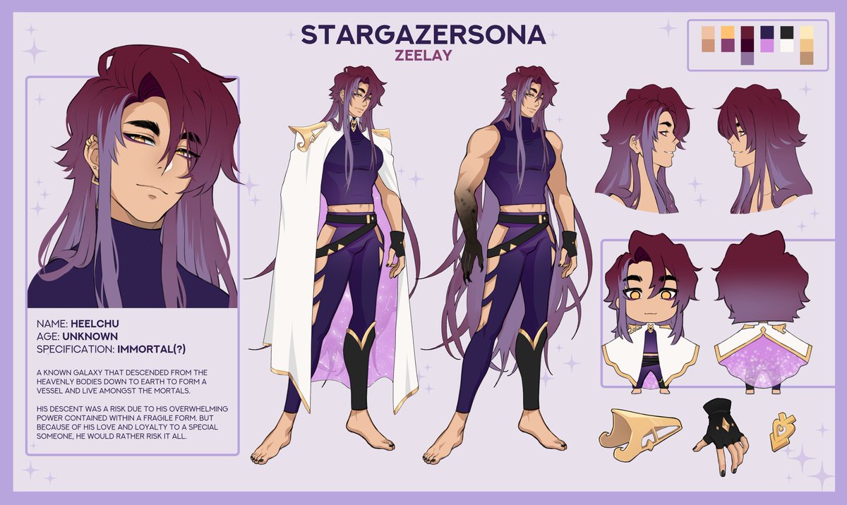 zeeartem's tweet photo. Part 1 of my #stargazersona 2.0 🥰 And yes you're seeing that pants right lmao. A little lore on the side too! I hope you guys like his new look! I can't wait to draw him more in the future 🥳

Happy official borth to us stargazers! woo

#zeesonart https://t.co/aU2L9WkhBh