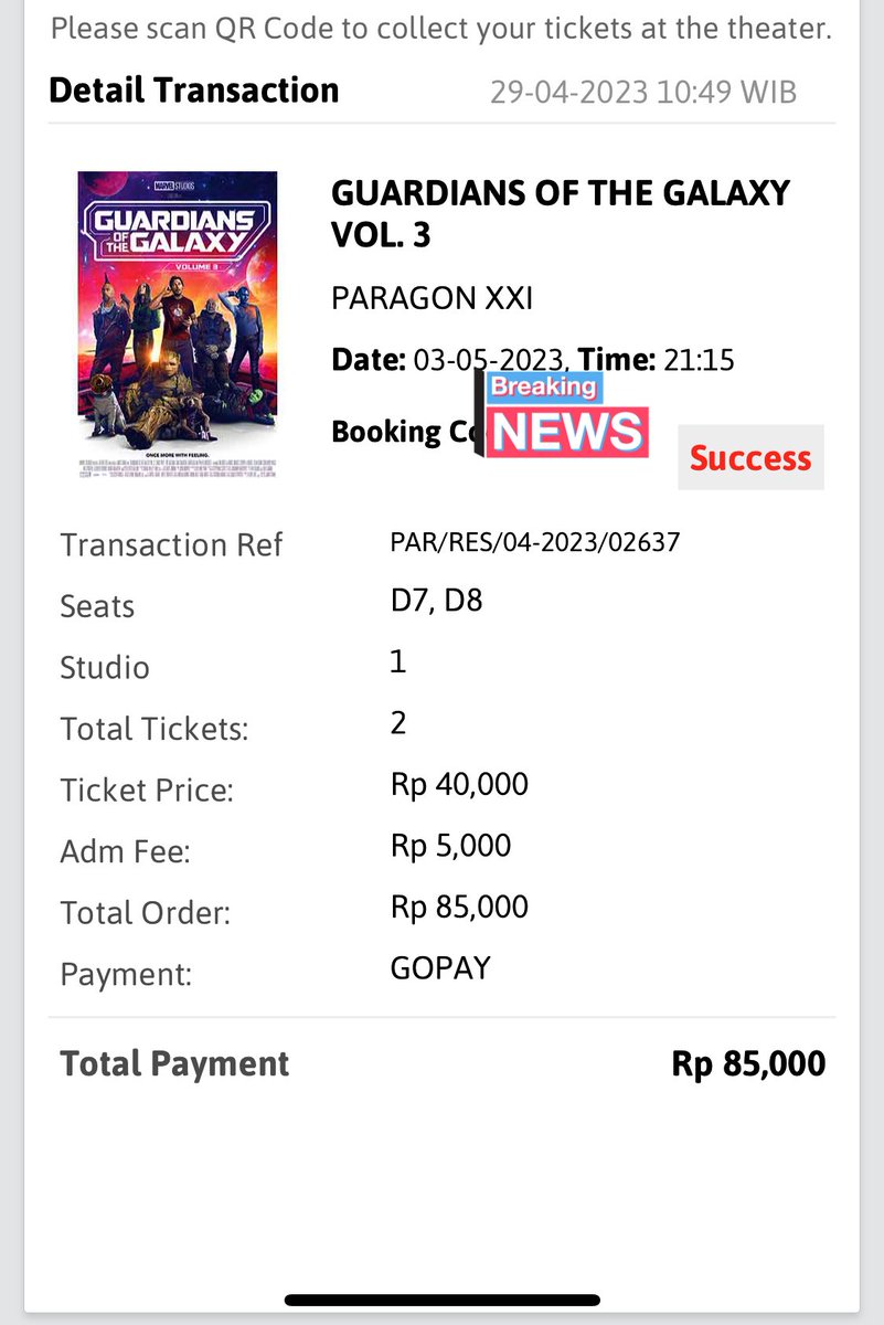 utasoit's tweet photo. WTS tiket Paragon XXI Semarang untuk Guardian of the Galaxy Vol.3 harga dijamin termurah seantero XXI. DM for more info #infosemarang #Semarang #Semarang @indranafi7 https://t.co/65NZ08TSg9