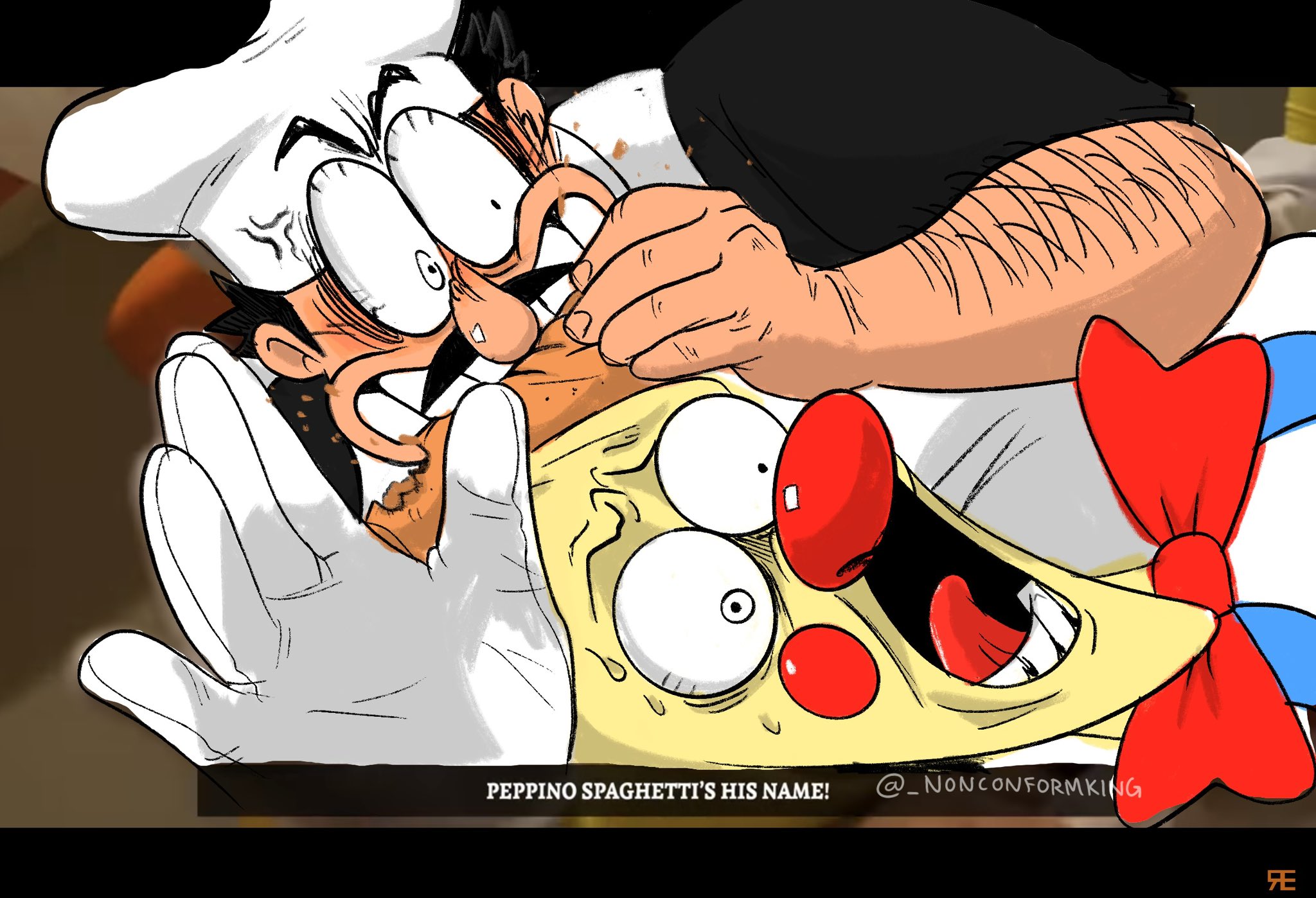 Sheldon Art(UA) on X: Peppino VS Lord X #Pizzatower #LordX #Fanart  #peppinospaghetti  / X