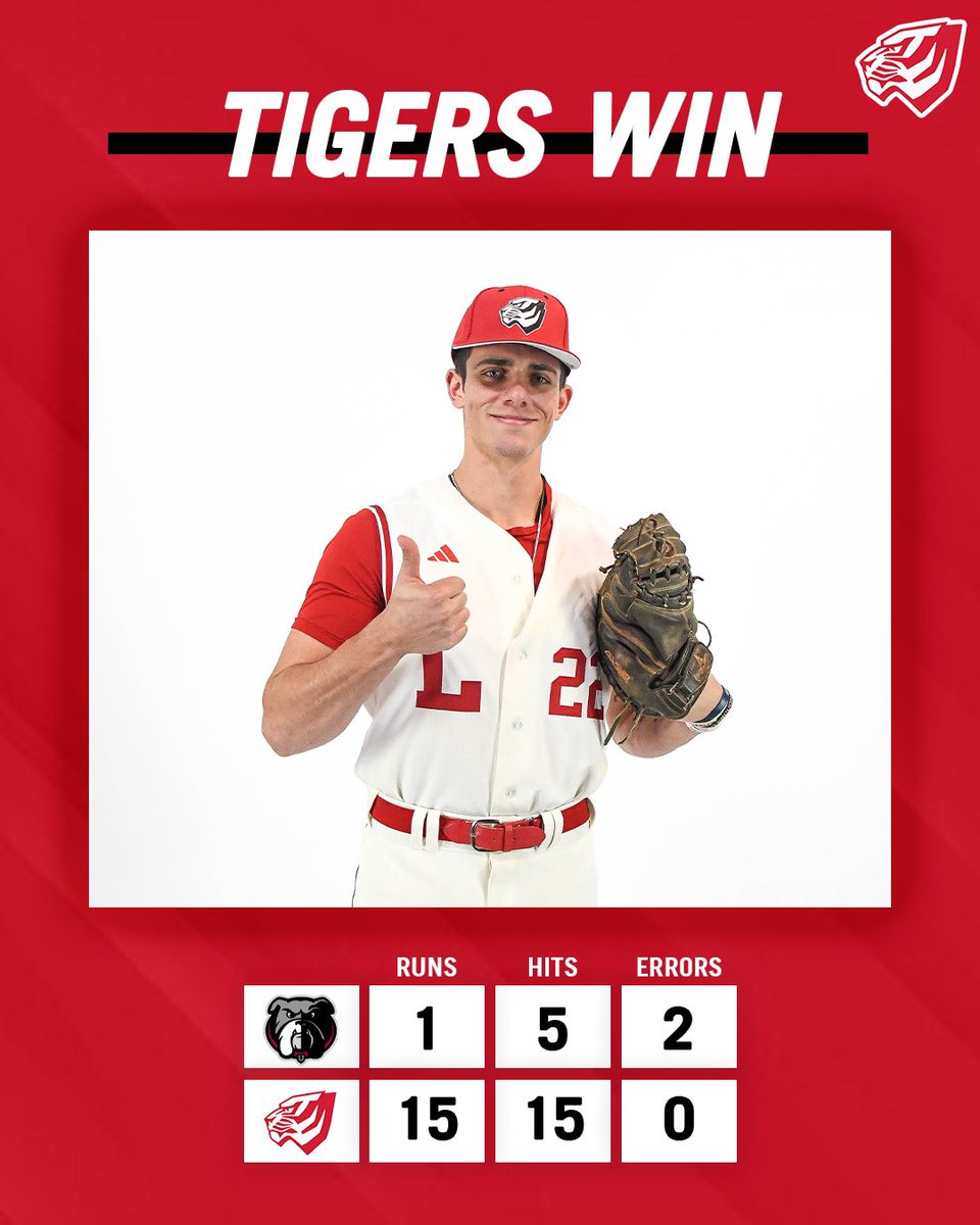 UWAAthletics's tweet photo. TIGERS WIN! π
βΎοΈ
BB | Final | Game Two | UWA 15, Union 1
#WinWithWestAL https://t.co/HJ5UOtKYEM