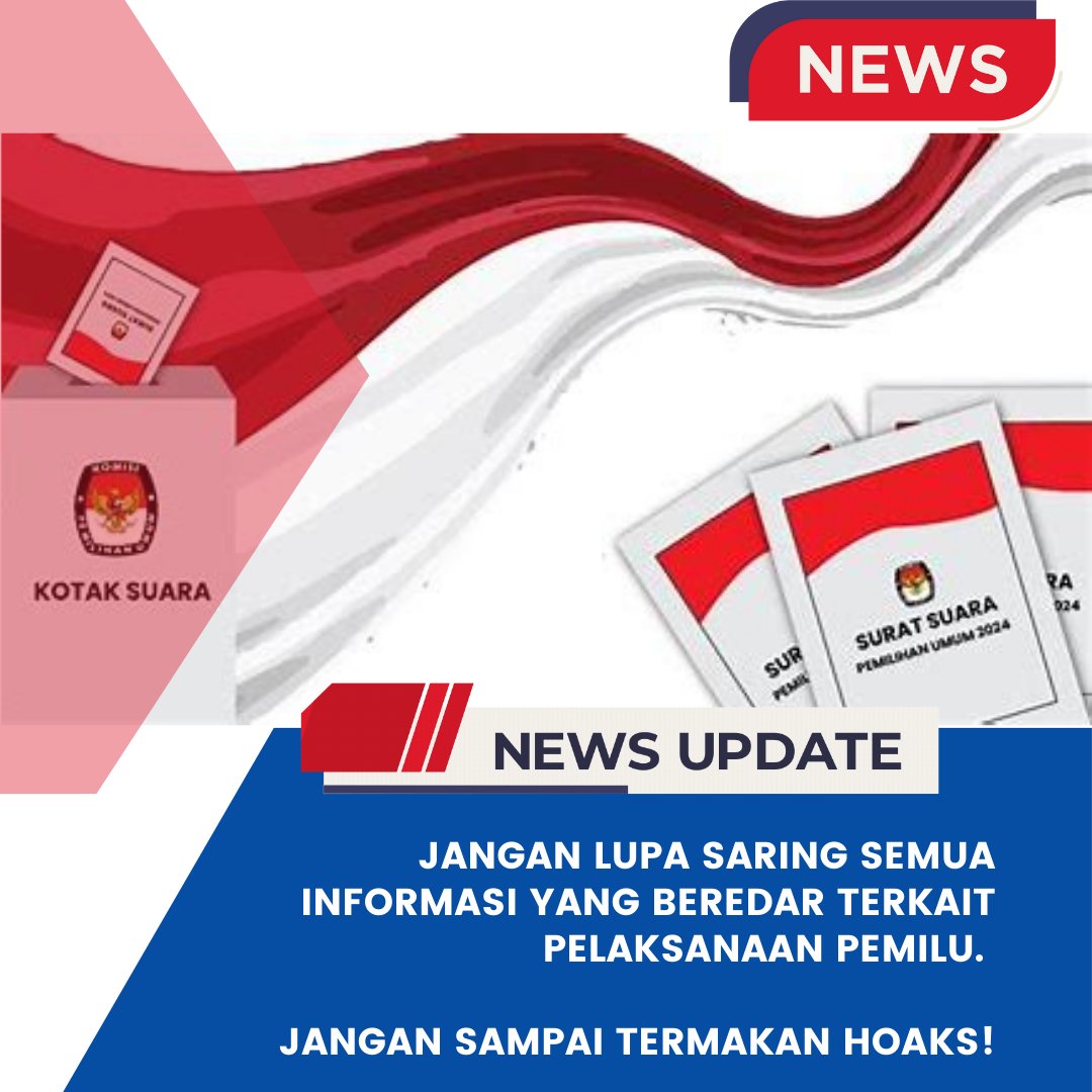 Satu_Indonesia_'s tweet photo. #pemilu2024
#pemilu2024siap
#pemilu2024sesuaitahapan
#pemiluserentak2024
#nohoax
#waspadahoaks
#notipu2 https://t.co/u1Q56ma3Od
