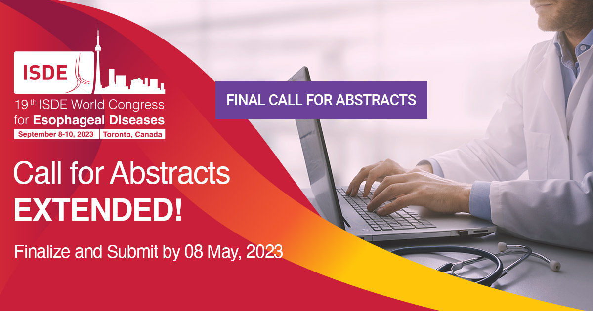 📢 ABSTRACT EXTENSION ANNOUNCEMENT! 📢
We are happy to announce that you have an extra week to submit abstracts for the 19th ISDE World Congress! 

Showcase your research &amp; share in discussions with global experts! Submit today👉: isde-congress.net/r43g

#ISDE2023 #GITwitter