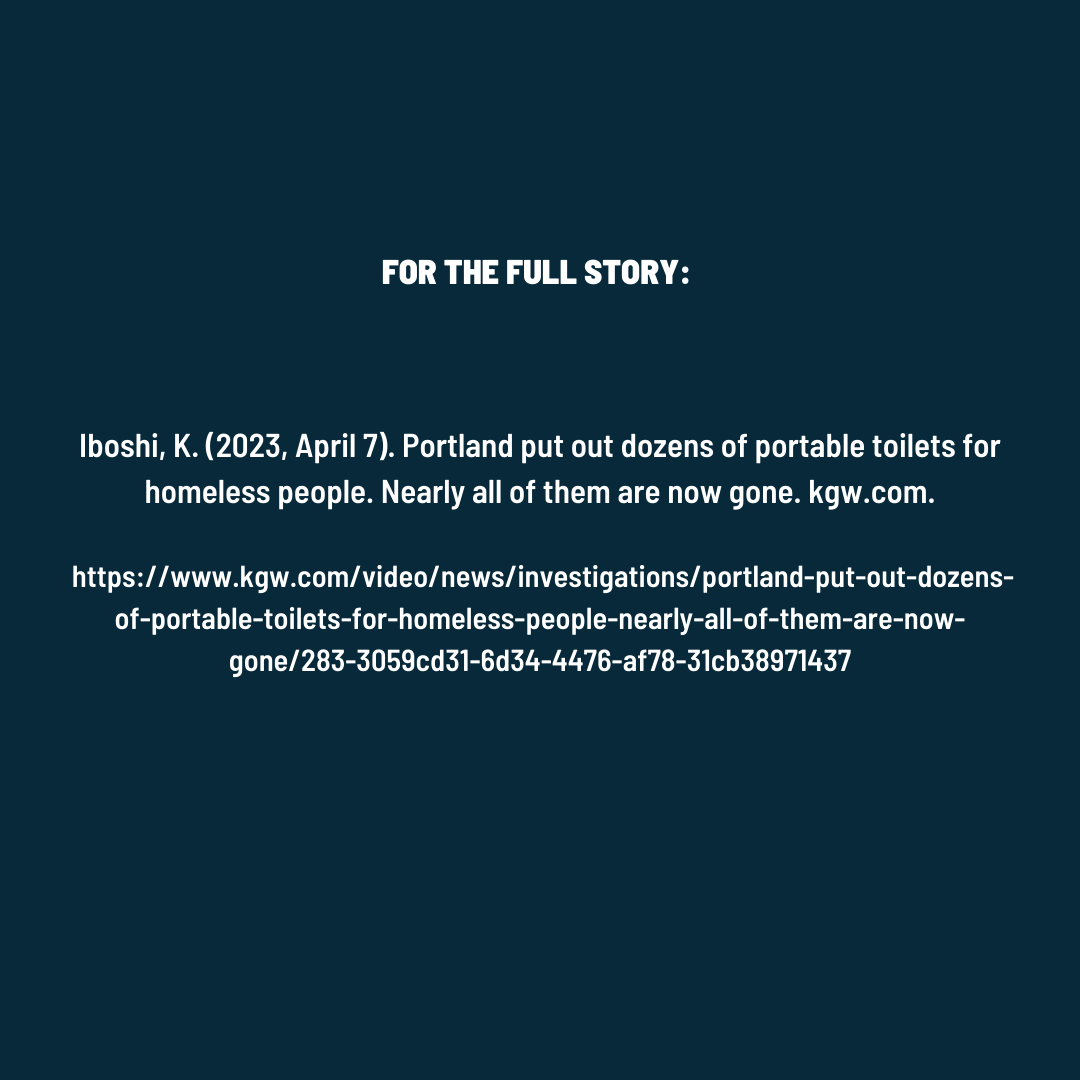Wondering what happened to those red porta-potties that the city put out in 2020? KGW's reporting found that almost all of them have been removed, putting our community at risk.

#hygieneisahumanright #hygiene4all

kgw.com/article/news/i…
