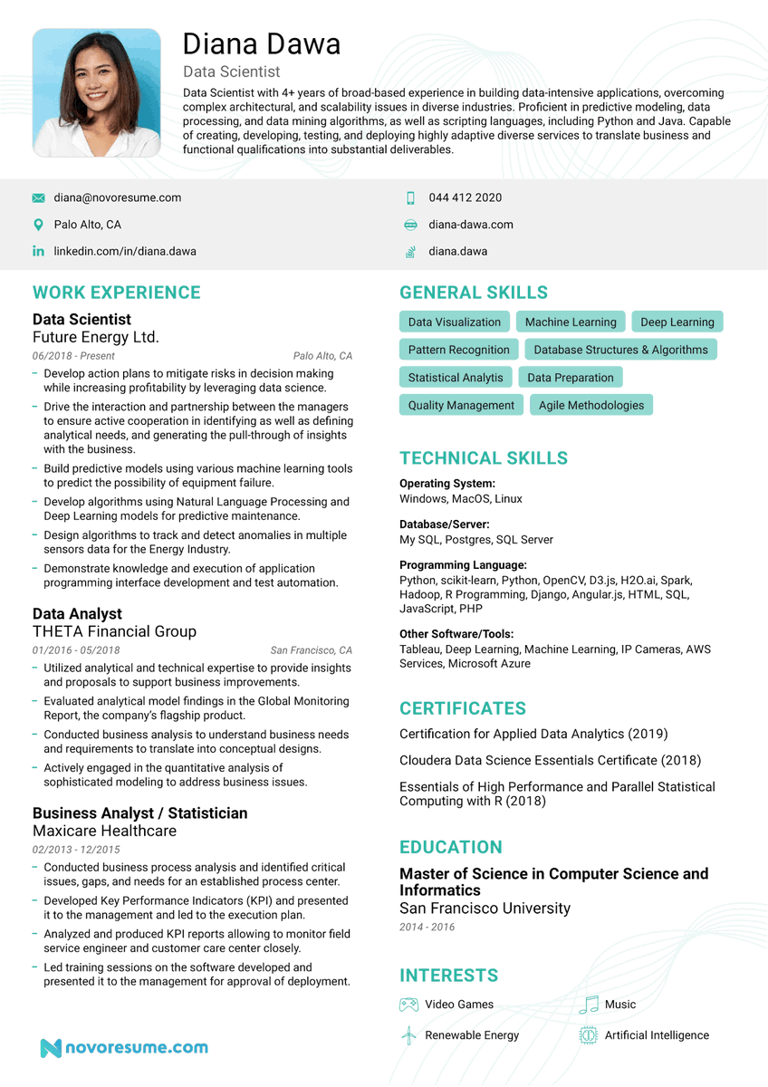 nevrekaraishwa2's tweet photo. Data Scientist Resume Guide ✨

Get it for free 💸🤑🤑

Resume plays an important job for anything, from showing portfolio to work experience. It can help you excel in career and pave a way to get top jobs

Link below 👇 https://t.co/JYDt4Rsc95