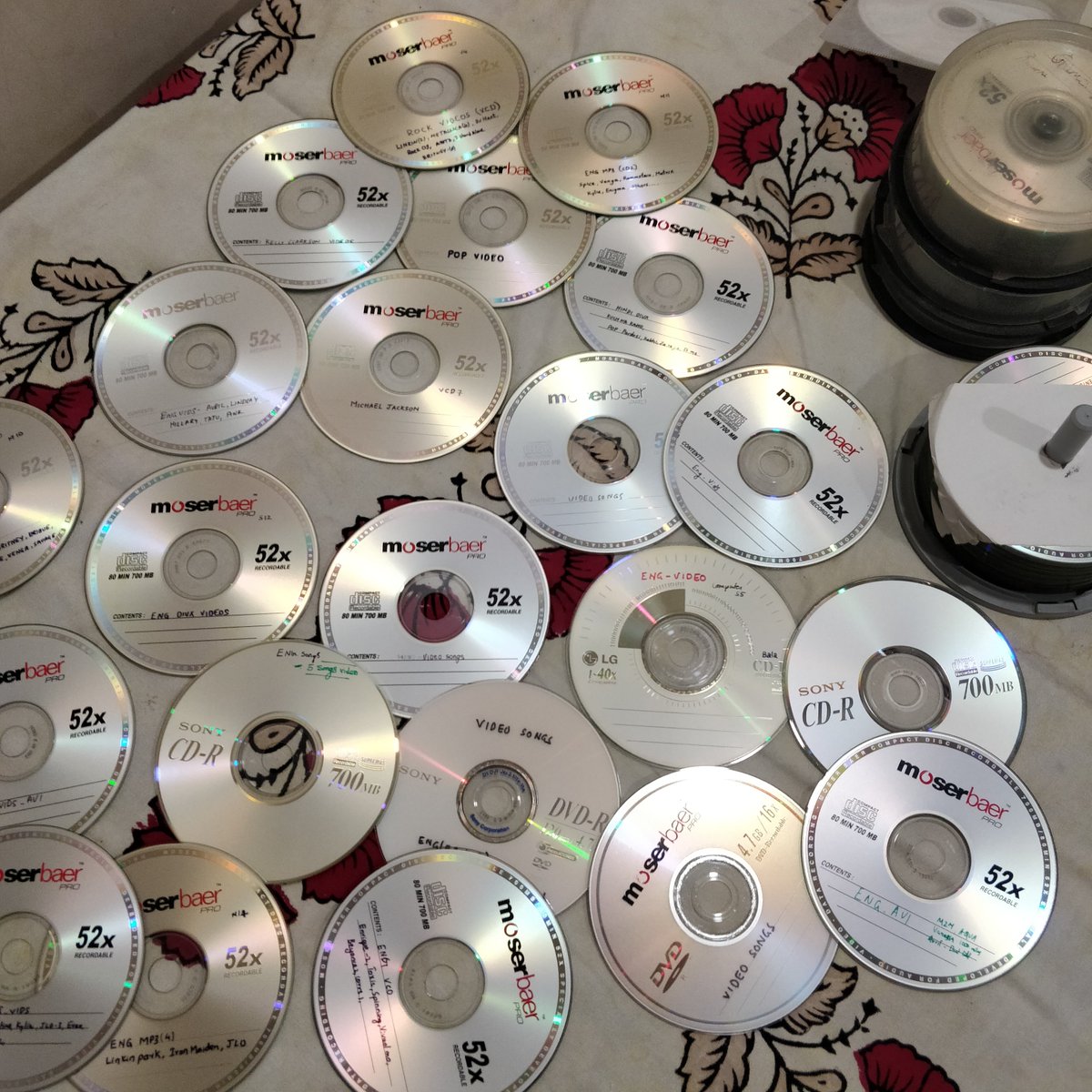 balakirank's tweet photo. Parents asking me to get rid of my college time CD stash 🤗 https://t.co/zn5Is2ocIf