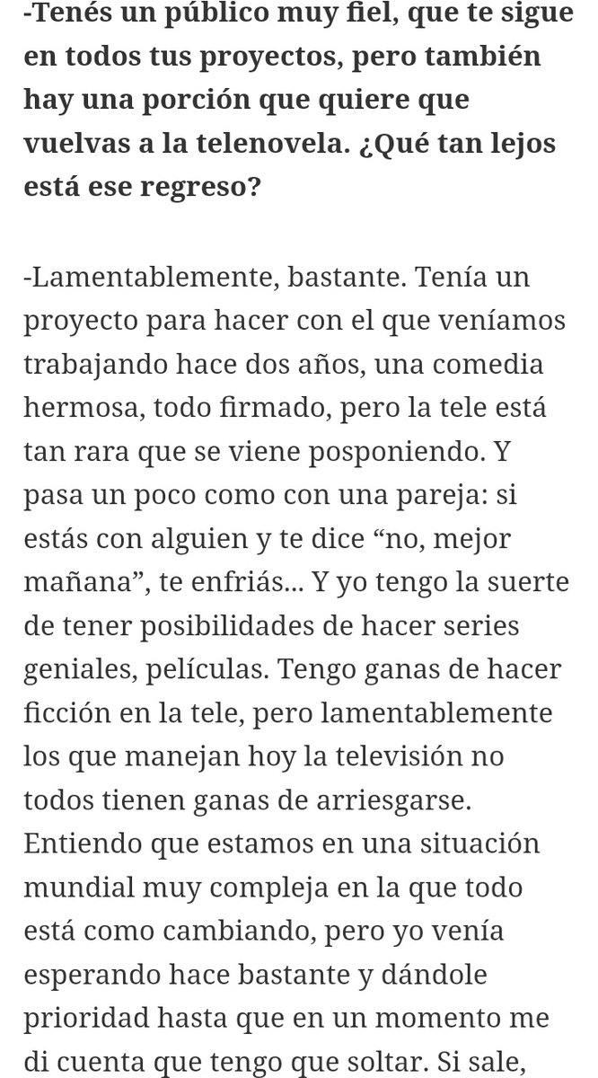 Abrilcondinook's tweet image. Telefe bajó la novela con Natalia Oreiro por falta de presupuesto, ella habló de que hacía dos años que estaban con el proyecto, acá tienen lo que dijo @NachoRodriOk @teleavisador @MTelevisor #DebateDelViernes