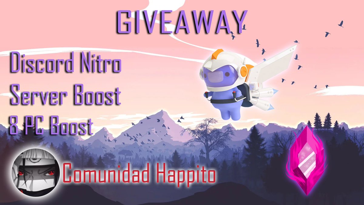 Happito_'s tweet photo. #GIVEAWAYS 🎁

🔸 1x Discord Nitro (SOLO PARA CUENTAS NUEVAS O QUE NUNCA HAYAN TENIDO NITRO)
🔸 1x Server Boost Discord 
🔸 8x  PC BOOST x @bask1ngg 

TO ENTER:
👥Etiqueta a 2 amigo
👤Seguir a @Happito_ @bask1ngg 
♥️ Like & RT
✅Estar verificado en https://t.co/xYDd0k6UrM

📺 Ganador debe estar presente en    https://t.co/CWSZ3h6oXd

Se sortea el 06/05