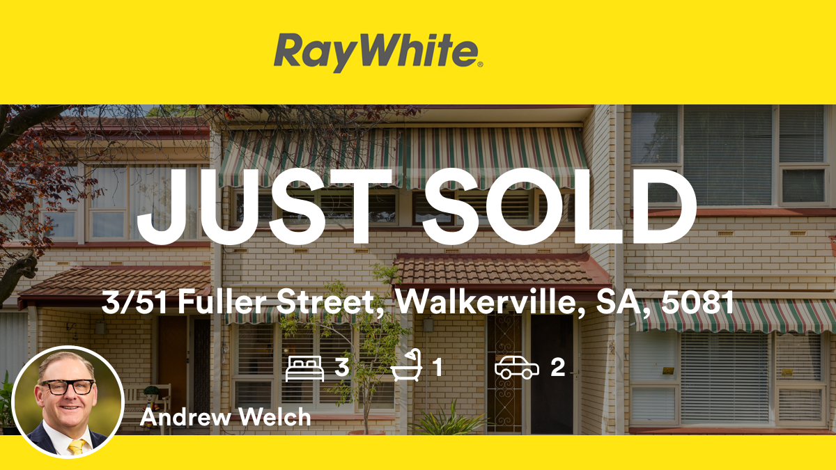 🛌 3 🛀 1 🚘 2
📍 3/51 Fuller Street, Walkerville, SA, 5081

My latest sale on RateMyAgent.

rma.reviews/BMHItvdnRxud

...
#ratemyagent #realestate #Ray_White_Kensington