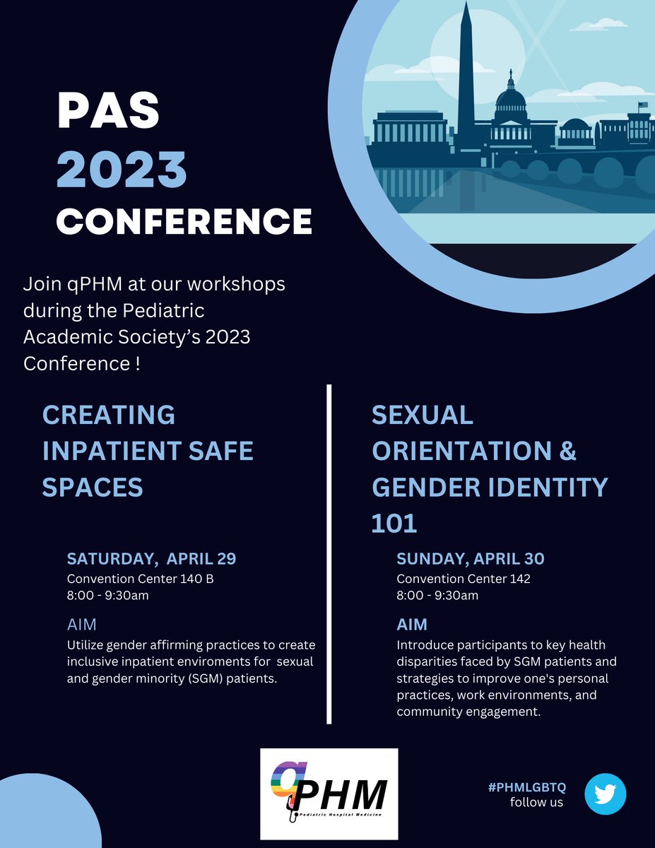 qPHM (@phmlgbtq) on Twitter photo 🏳️🌈Looking forward to our workshops 📝this weekend at #PAS2023 in DC! Come kickstart your day and learn how to improve care 🩺for #lgbtq youth. Bring your ☕️! 🏳️🌈 #phm <a href="/communityphm/">Community Pediatric Hospitalists</a> <a href="/WomenInPHM/">Women in PHM</a> <a href="/Newborn_PHM/">Newborn Hospitalists in PHM</a> 🏳️🌈Looking forward to our workshops 📝this weekend at #PAS2023 in DC! Come kickstart your day and learn how to improve care 🩺for #lgbtq youth. Bring your ☕️! 🏳️🌈 #phm <a href="/communityphm/">Community Pediatric Hospitalists</a> <a href="/WomenInPHM/">Women in PHM</a> <a href="/Newborn_PHM/">Newborn Hospitalists in PHM</a>