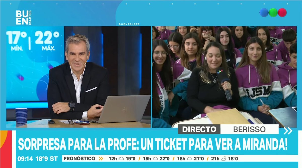 el1delatv's tweet image. Telefe tiene un re presupuesto, miren la mega pantallita nueva para BuenTelefe que tira datos del tiempo #DebateDelViernes

@NachoRodriOk @teleavisador @MTelevisor