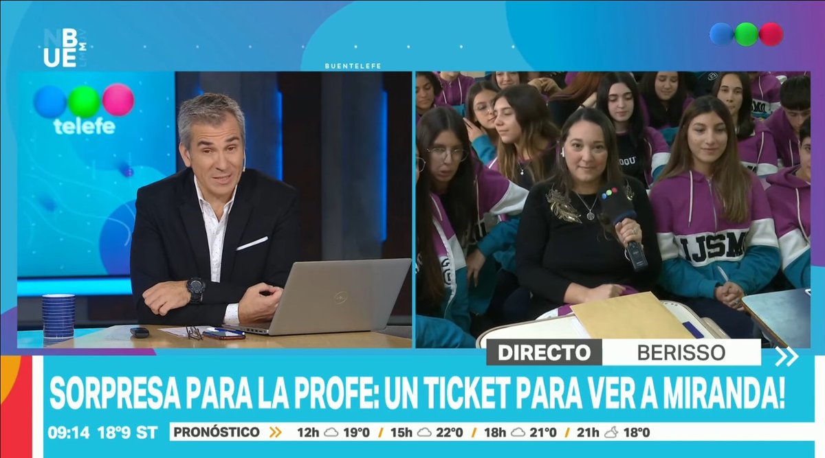 el1delatv's tweet image. Telefe tiene un re presupuesto, miren la mega pantallita nueva para BuenTelefe que tira datos del tiempo #DebateDelViernes

@NachoRodriOk @teleavisador @MTelevisor
