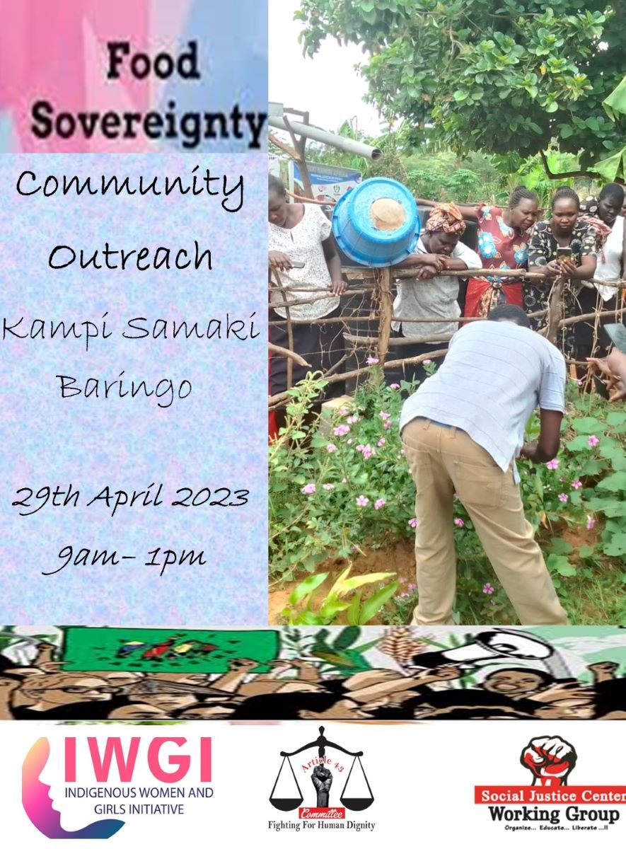 Happening today at kampi samaki baringo county #foodsovereighty campaigns unpacking the food transitioning and why our people must be conscious with #article43 a provision in our #CoK