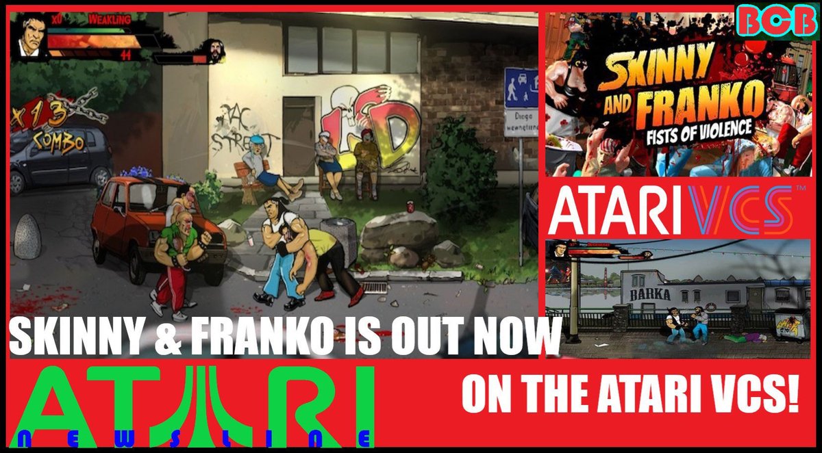 Premiering NOW: #SkinnyandFranko #FistsofViolence by @BlueSunsetGames out NOW on the #AtariVCS! I share some 1st impressions and disclaimers about the game. Also, the size of the game & other points. Join me on this quick news update! #Atari @Atari  Click: youtube.com/watch?v=WQffBX…