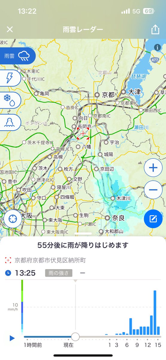 Feldherrn's tweet photo. そして折角京都に来た! っつー訳で皆で急遽移動中。 げ、雨予報が!🍭
#dsp1 https://t.co/2GFcBcwIzh