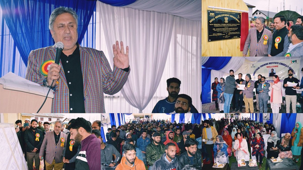 RisingKashmir's tweet photo. #Samoon #calls for #skilled #education for #better #employment #prospects
Lays #foundation of 50 #bedded #hostel at #ITI #CharareSharief
@diprjk @DC_Budgam
@dicbudgam @OfficeOfLGJandK
https://t.co/FkHUi250d4 https://t.co/63X6PTytMn
