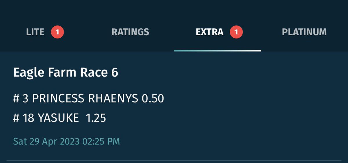 We like these two in race 6 in a few minutes