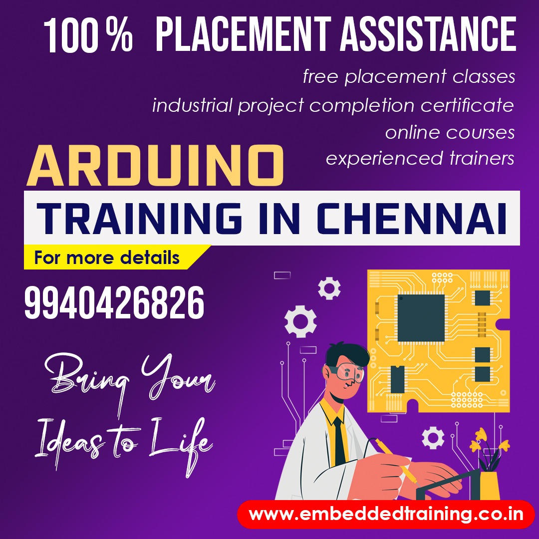 #embeddedcourse #embeddedcprogramming #embeddedsystems #embeddedprogramming #embeddedmicrocontrollers #besttrainingcenterinchennai #bestembeddedtraininginchennai #bestembeddedtraining #bestprojectcenterinchennai #avr #arm #pic #arduino #rasperrypi #arduinotraininginchennai