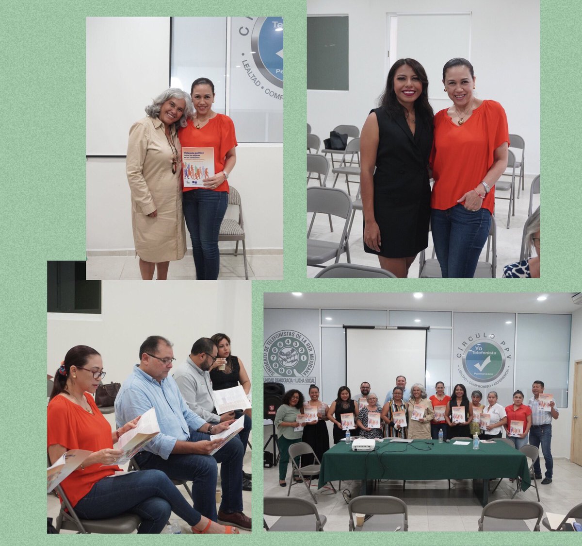 gpera76's tweet photo. Esta tarde en la presentación de la publicación “Violencia política contra las mujeres en los sindicatos” expuesta por la abogada Claudia Domínguez Hernández, maestra en derecho por la UNAM y doctorante por la UPN. 
Extraordinaria y enriquecedora exposición 💜🫶💜

STRM 29 💚 https://t.co/DvVYkTVEpn