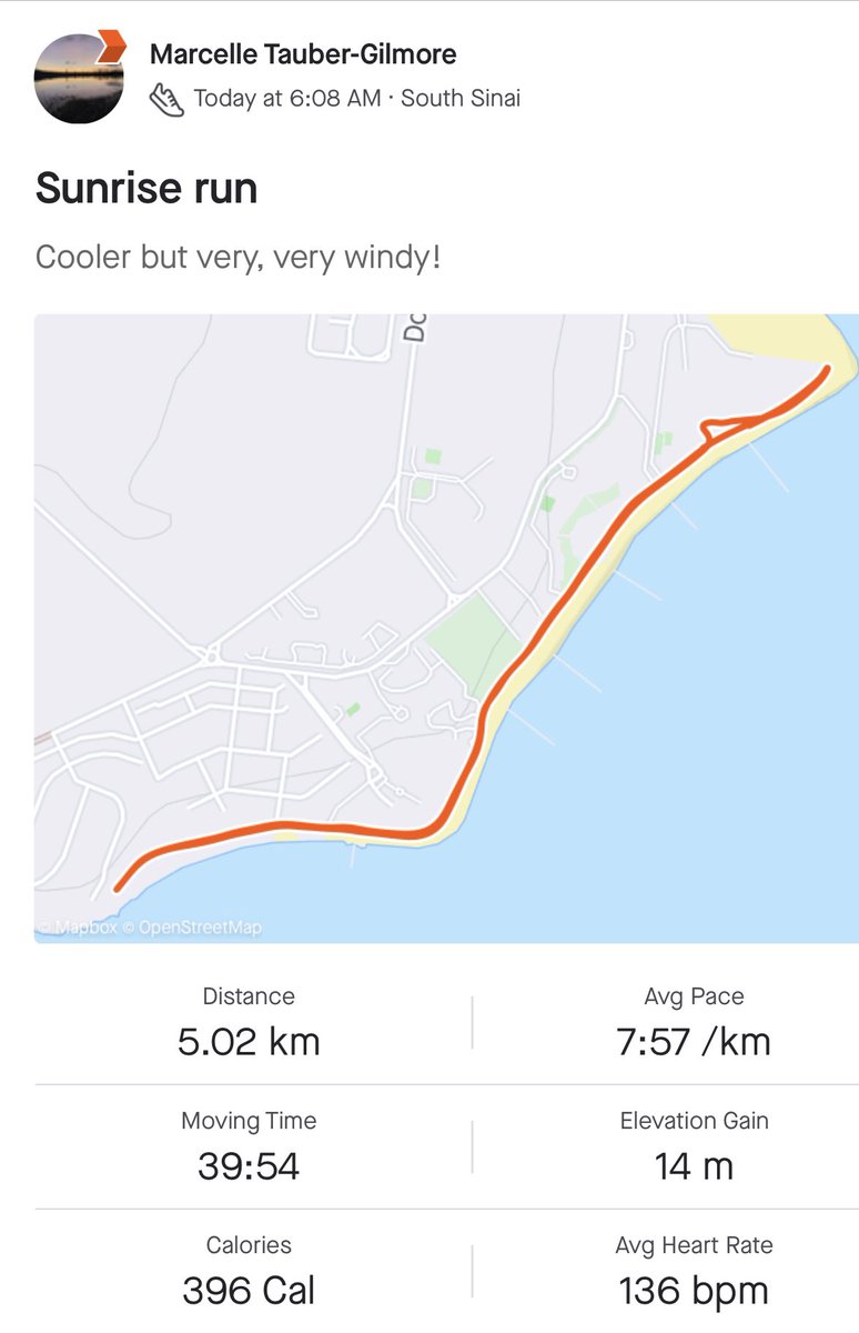 MarcelleTauber's tweet image. Sunrise running is rather lovely here. Today&apos;s challenge was the wind.
#RunningGang #ExerciseTherapy
#ImperialActive 
@K_G_Spearpoint @ThomasKearns12 @Marie_Batey @tharry @caspertown42 @CalvinMoorley @shiv_smith @NursesMidwives