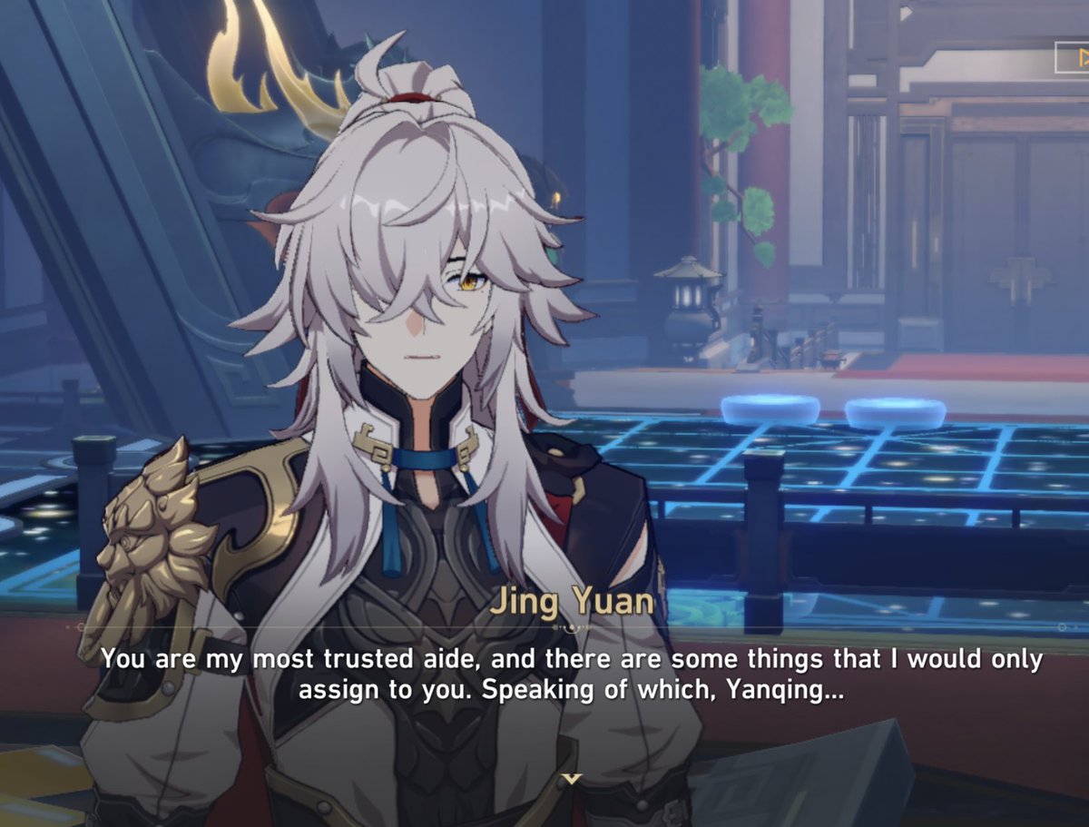 yanqing just leaving while jing yuan is talking makes me feel like an asian grandpa i want to shake him and ask how he raised that boy