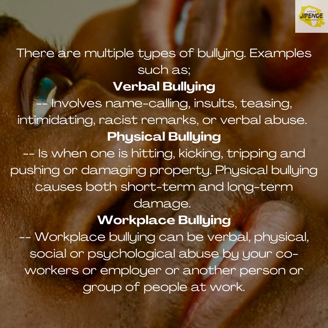 jipendewellness's tweet photo. Bullying is unwanted behaviour that is intentionally done to someone to create harm. If you have been a victim of bullying, feel free to contact us to ask for help or share your stories and thoughts. https://t.co/yk8DMNU0nN