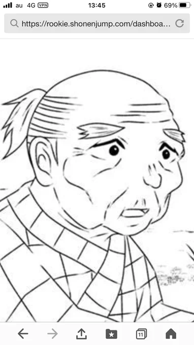 直澄くんにあんなに嫌われて😭風車っ🤣💦爺ちゃんの若い頃は直澄くんみたいに美形だったのかな⁉︎😂✨  かっこいいめの爺ちゃん描いてみたいです✒️✨  今までに描いた爺ちゃん、婆ちゃん(?)😂笑
