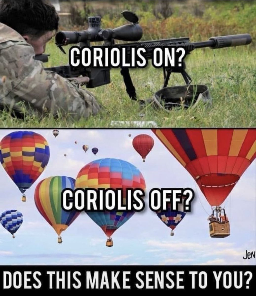 OwenBenjamin's tweet photo. So a bullet traveling for 2 seconds has to account for the spin but not a balloon hanging in the air for hours?
Uh oh shills, gonna have to hit the drawing board on this one. Excited to see what you come up with.
Let me guess “how dare you!” https://t.co/AmEQQ3uCp1