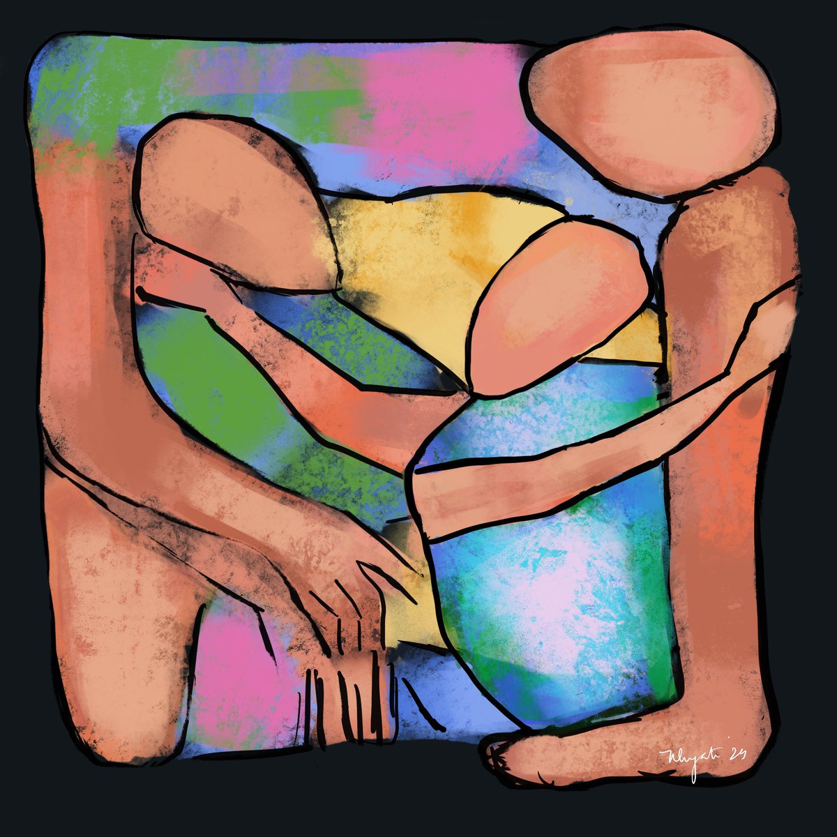 KSgoingdigital's tweet photo. The cube of comfort
#PortfolioDay #VisibleWomen #contemporaryart @ArtinAmerica @ComicConIndia @IndiaArtFair #artblog #colorful #art https://t.co/yM8Qf2X7Ju