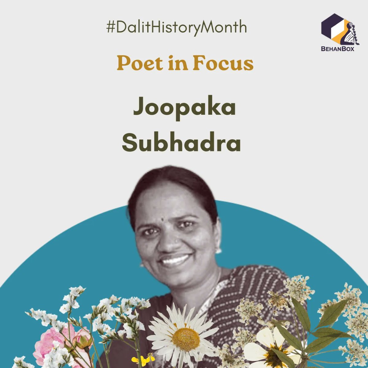 BehanBox's tweet photo. Today we bring to you Joopaka, Subhadra's poem "Kongu" (a Telugu word used mainly in Telangana for Pallu,the loose end of the saree which covers the bosom and rests on a shoulder).
#dalithistorymonth #dalitwriting #poetry #behanbox https://t.co/OB7UFRfxX5