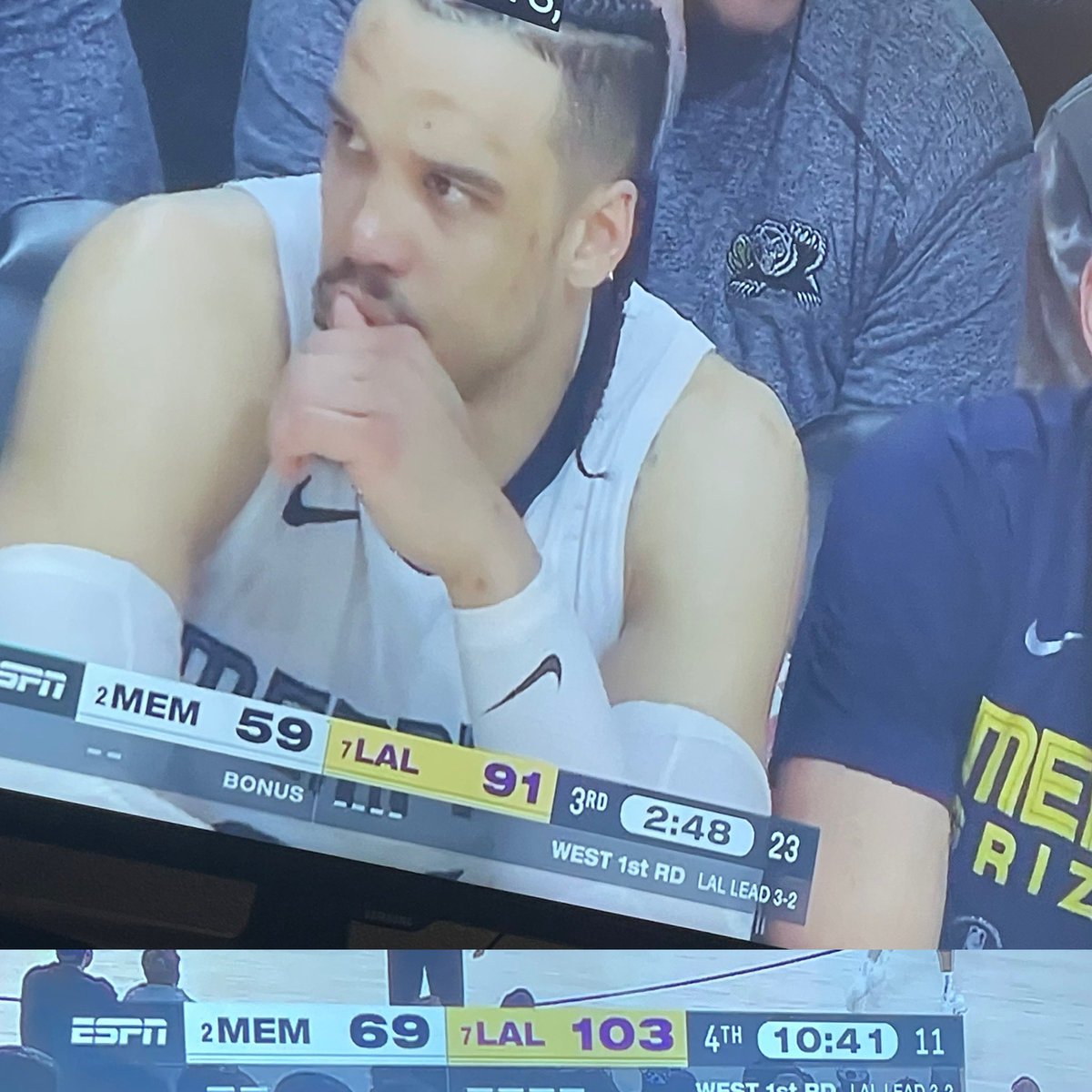 Twosifix's tweet photo. When u playing Uno wit OG and u call him Old.. now u drawing 4 all game 🤣
#Lakers #GrizzliesVsLakers #Grizzlies #NBA #NBAPlayoffs #Explore #FYP #LeBronJames #dillonbrooks https://t.co/fsMmtUN7zs