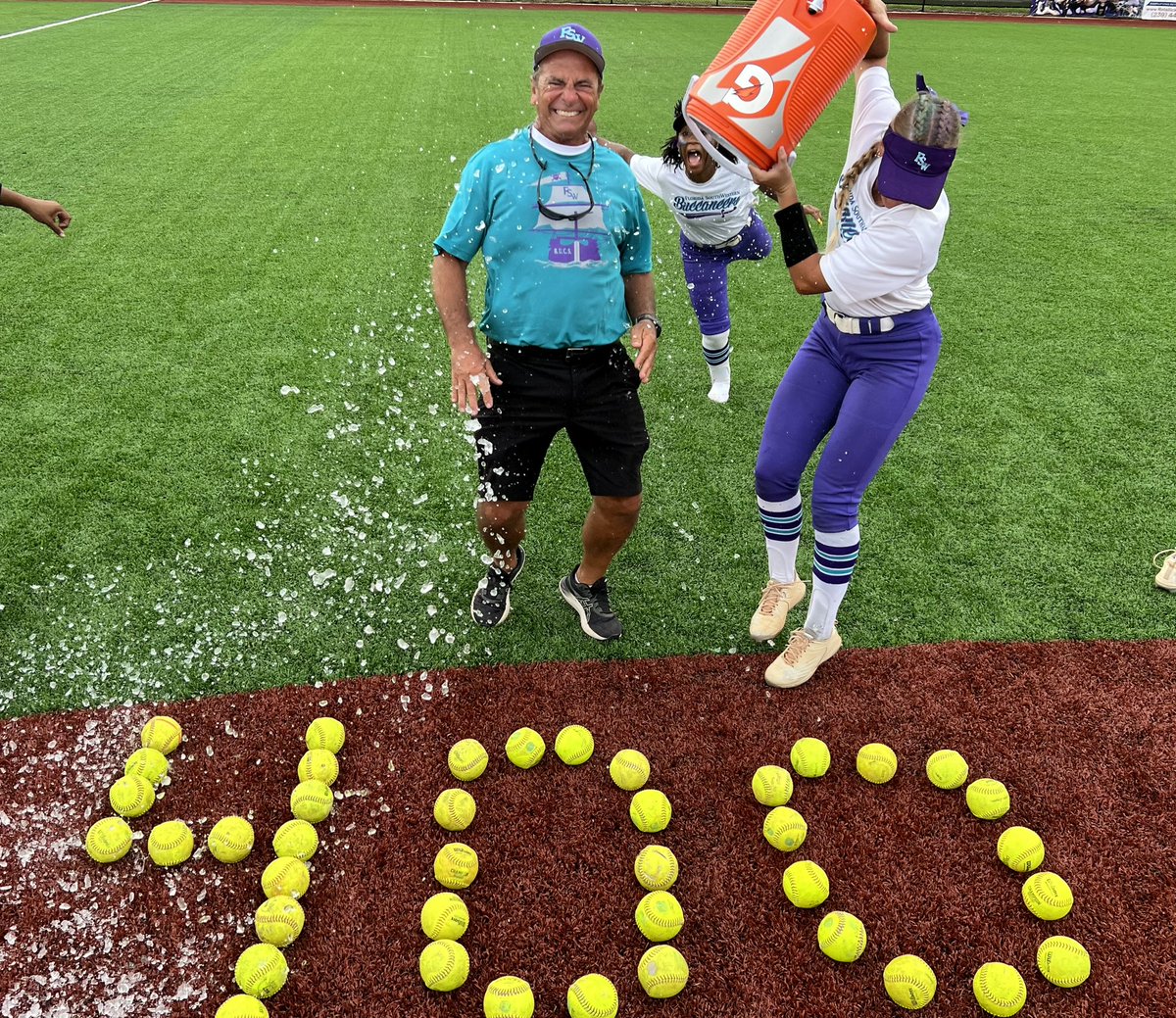 fswsoftball's tweet photo. Another milestone in Coach Iamurri’s unprecedented career🏆 

Win #400 in the Purple and Aqua! To the most passionate, prepared, competitive, and one-of-a-kind coach we could ever ask for. You really are THE best. Thank you, Coach. Here’s to 100 more! 

#fswsoftball #win400 #GOAT https://t.co/W7kw8K9AJw
