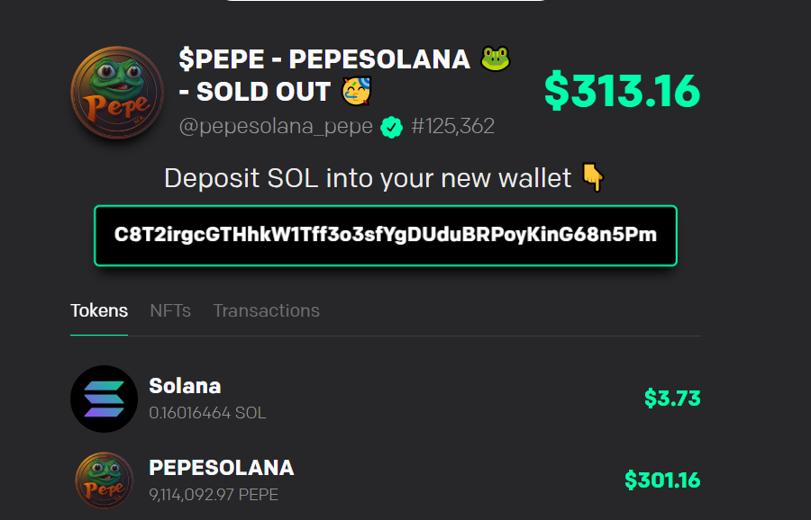 PEPESOLANA - $PEPE 🐸 tweet media