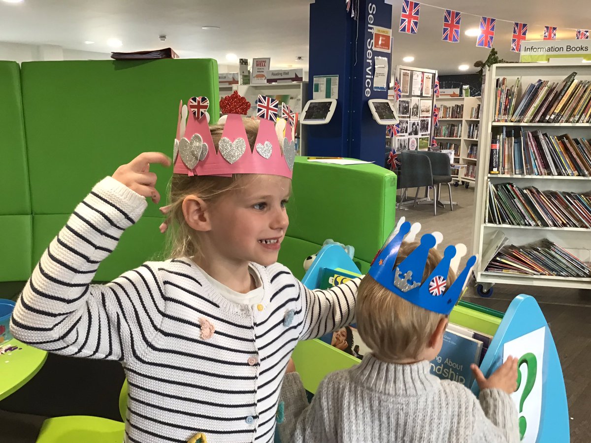 bnes_libraries's tweet image. There are some beautiful Coronation Crowns being made at #MidsomerNortonLibrary this morning. There’s still time to come on down &amp;amp; join in the crafty fun! #BnesLibraries #LibrariesLive 👑