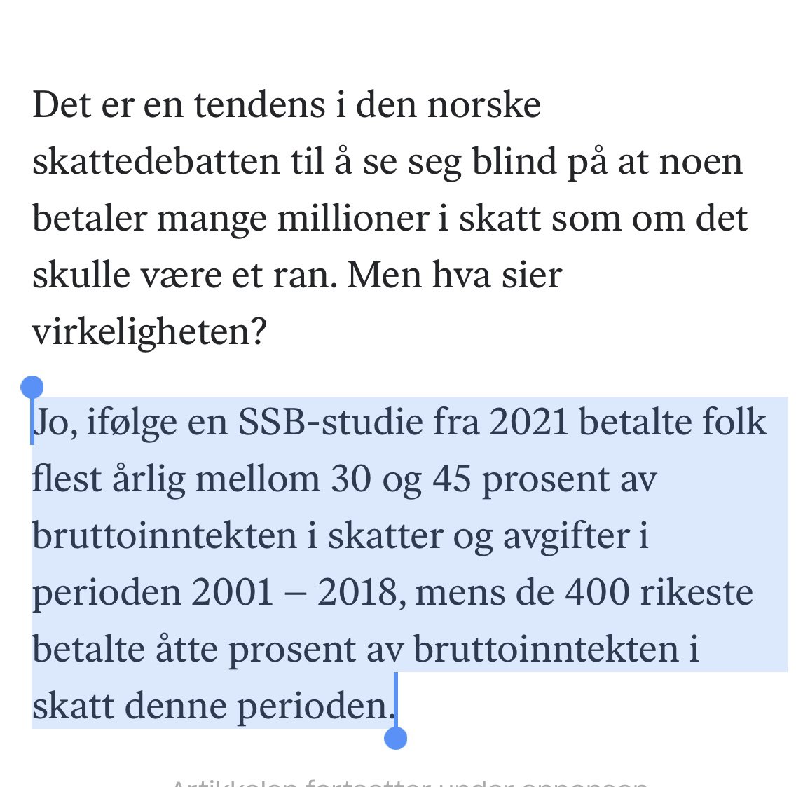 Den offentlige skattedebatten illustrerer ofte tydelig, og kanskje særlig det siste halvåret, hvor ulik tilgang ulike samfunnsklasser har på medias mikrofoner. Stor rikdom på få hender skjevfordeler mer enn bare penger i et samfunn.