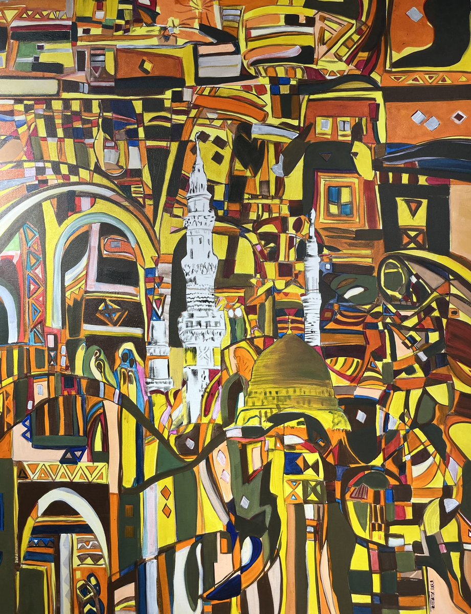 أتيت 
بسلة أوجاعي
بذنوبي وسيئات

بعيون 
مترفة بالشوق
متيمة (بمسجد محمد)

ودقات قلبي 
تدعوك يا إلهي 
مللت الدنيا
مللت الكون
وجئت إليك

هنا
المواعيد تذوب على سجاد (مسجد محمد)
الإزدحام يرسم لوحة الشوق
للصلاة