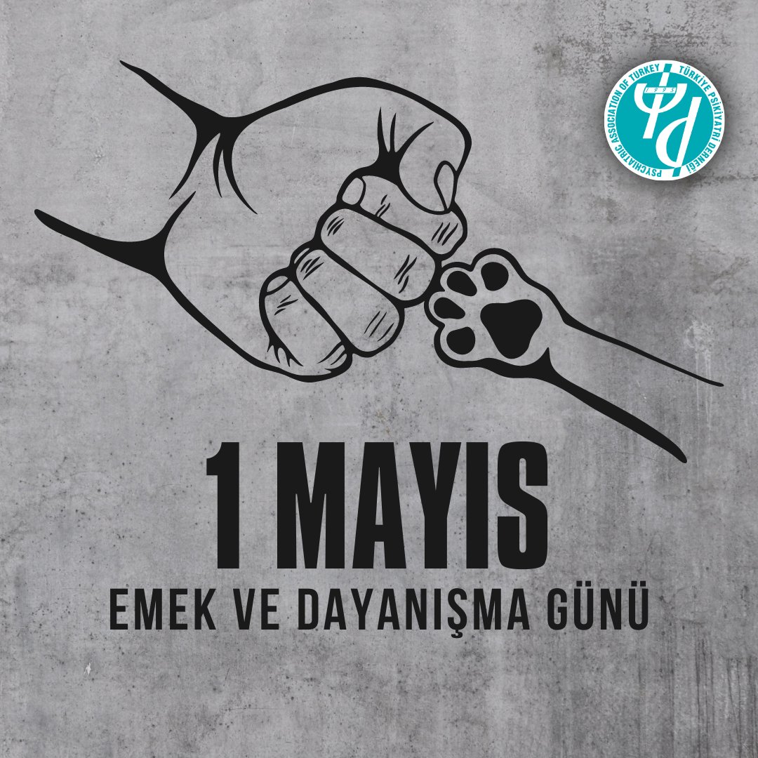 PsikiyatriDer's tweet photo. 1 Mayıs Emeğin Bayramı Kutlu Olsun!

#1MayısEmekveDayanışmaGünü https://t.co/xo3ZBQLxJ9