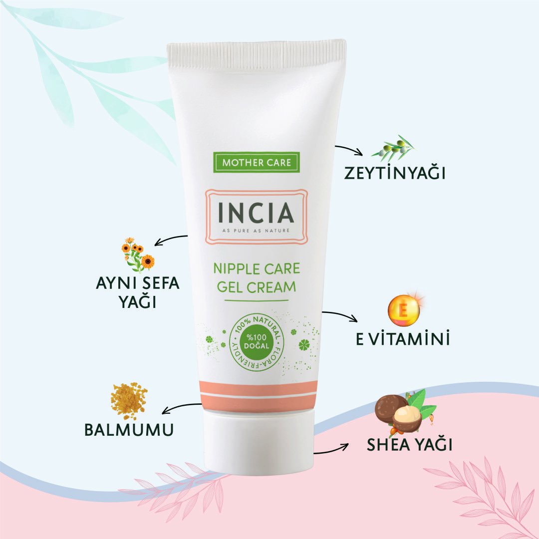 Bebeğinizin cilt florası ile uyumlu olan, tamamen doğal bitkilerden elde edilen yağlarla üretilen Incia Göğüs Ucu Bakım Jel Kremini deneyin. 

gebbemarket.com/hamile-kozmeti…