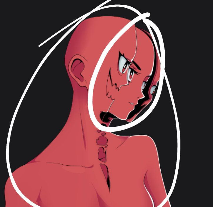 LUOXIAOHEl's tweet photo. @SteveG60117 lets talk about the art then

idk what to make of the body's angle,
is the left shoulder lifted up, or is the body straight but the view is 45degree top down, and head turned 90degree facing left and tilted to shoulder? or both?

idk need to ask the pro  @Ghost_BOLTS https://t.co/rST0pGto7y